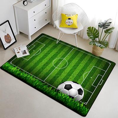 3D fotbalové hřiště Fotbalový koberec Obývací pokoj Dekorace domova Pohovka Stolek Koberec Protiskluzová židle Polštář Lounge Mat Bohemia Tapestry