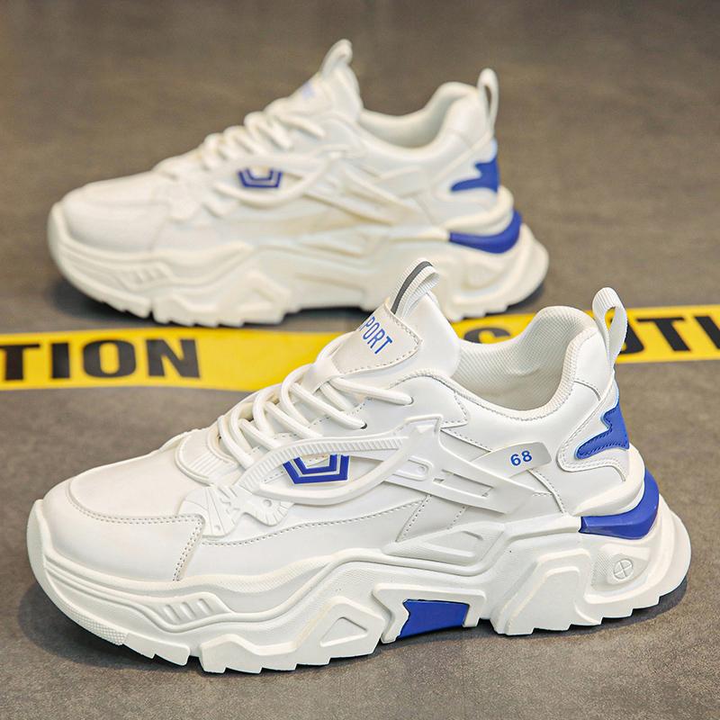 Student Height Increasing Shoes Four Season Thick Soled Men's Casual Sports Shoes Soft Soled Comfortable Outdoor Sneakers