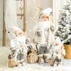 60CM Large Santa Claus Dolls Ornaments Standing Santa Figurine Doll Christmas Home Decoration Kids Gift navidad home decor
