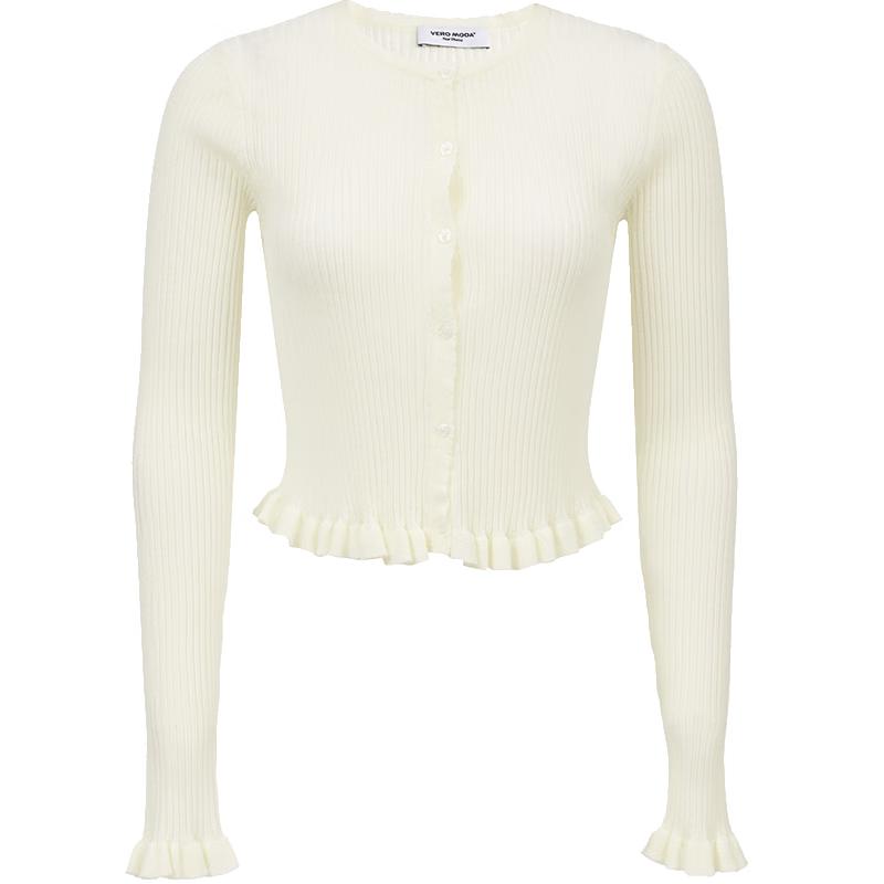 VEROMODA Women's Lace Bell Sleeve Knit Cardigan