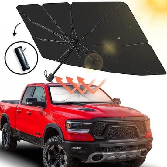 Car Foldable Front Windshield Sun Shade Visor Cover Umbrella For Block Heat UV.