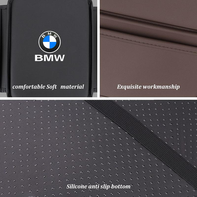 For BMW 1 2 3 5 6 7 Series X1 X3 X5 X6 X7 F48 E70 E90 E60 G30 Leather Car Center Console Protect Cover Storage Bag Armrest Mat EN0