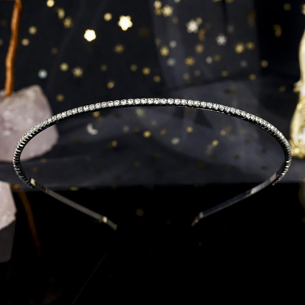 Fashion Rhinestone Bridal Tiara Headpiece Silver Crystal Wedding Hair Accessories Women Birthday Party Rhinestone Crowns