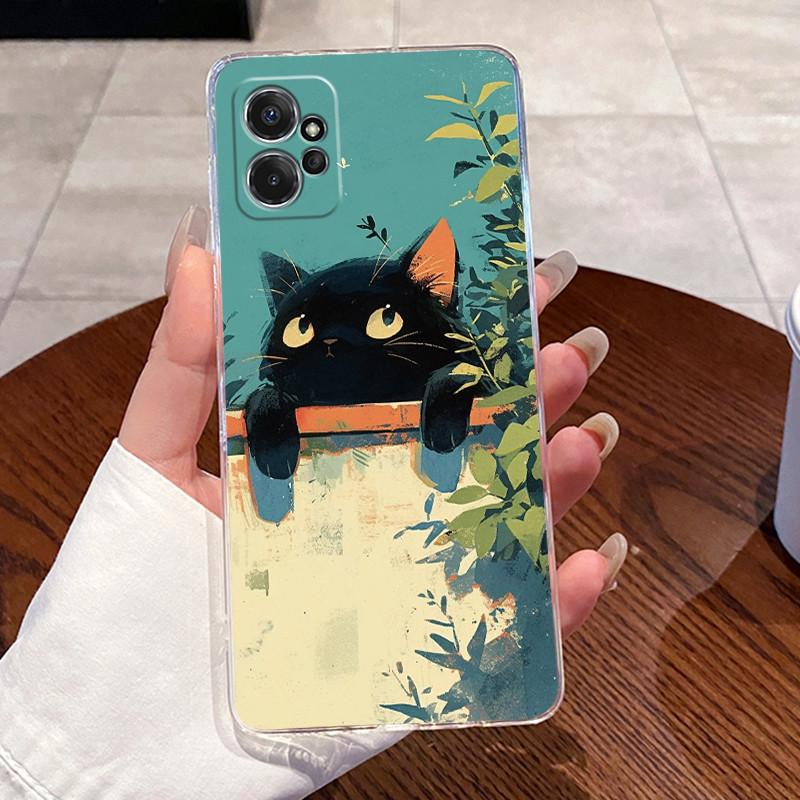 Jelly Casing For Motorola Moto G Power 5G 2023 Fundas Clear Silicone Soft TPU Back Cover Cute Cat Rabbit Heart Protective Case