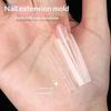 140/280pcs Sandwich Dual Nail Forms Extensions-Dual Forms Top Bottom Mold Long Square Almond Nail Art Forms Manicure Tool