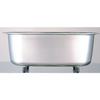 Ernest [Made In Japan] Stainless Steel Washtub with Legs and Inner Stopper, A-75435, Approx. 29 X 38 X 15.5 Cm