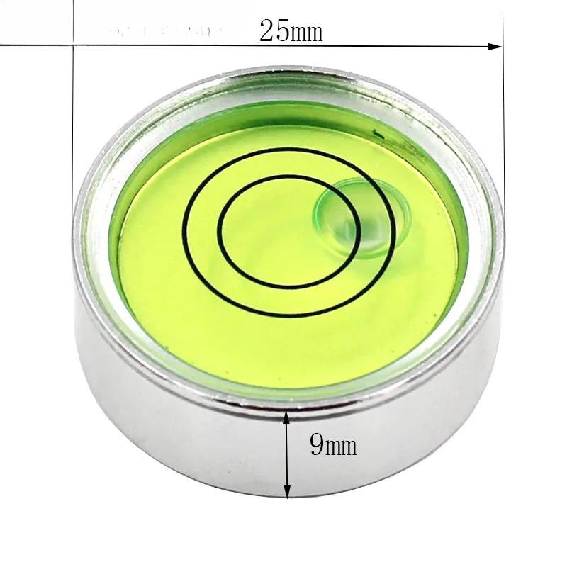 Round Ultrathin Spirit Level Bubble Diameter 25 Mm Horizontal Nivel Burbuja Equipment Golf Ball Leveling Components Tool  1PCS