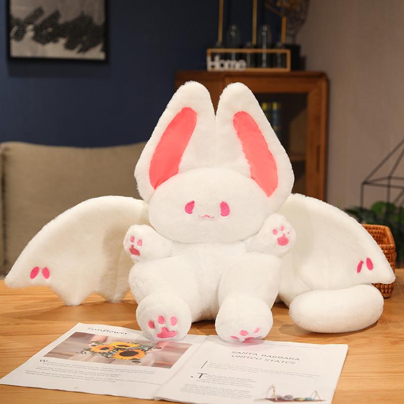 15cm 25cm 35cm Kawaii Bat Rabbit Plush Toy Cute Keychain Backpack Decor Christmas Gift For Kids