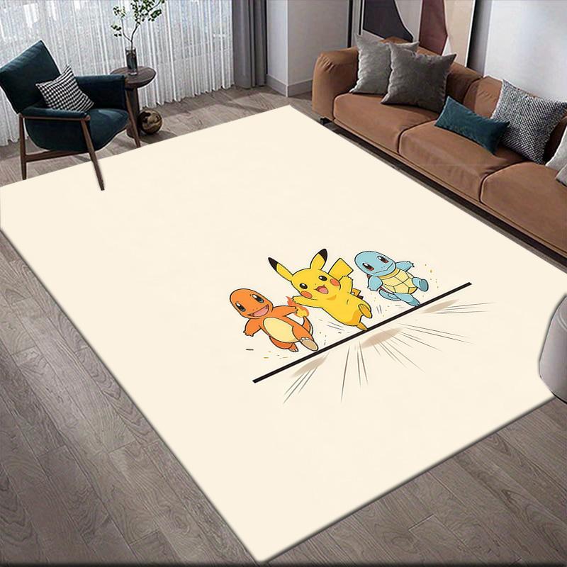 

Pokémon Character Combo Anti-Slip Rug, Rectangular Carpet for Living Room, Bedroom & Sofa Area, Home Decor 60x90cm