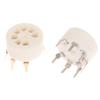 1Pcs 6Aq5 Eaa91 6J1 6J2 6X4 6Z4 Tube Socket Gold-Plated Socket For 7Pin B7G Vaccum Tube Amplifier Audio Diy
