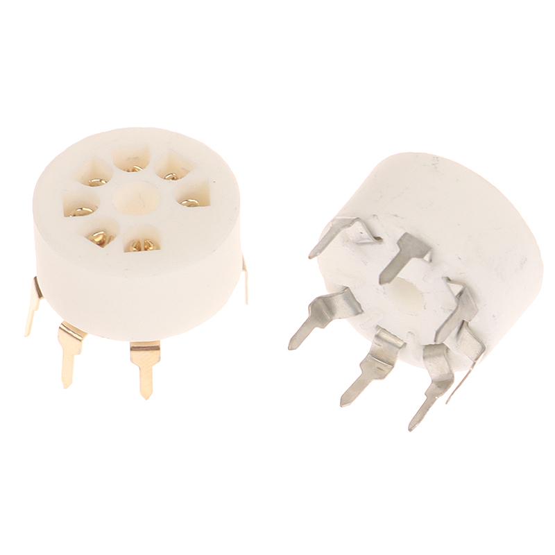 1Pcs 6Aq5 Eaa91 6J1 6J2 6X4 6Z4 Tube Socket Gold-Plated Socket For 7Pin B7G Vaccum Tube Amplifier Audio Diy