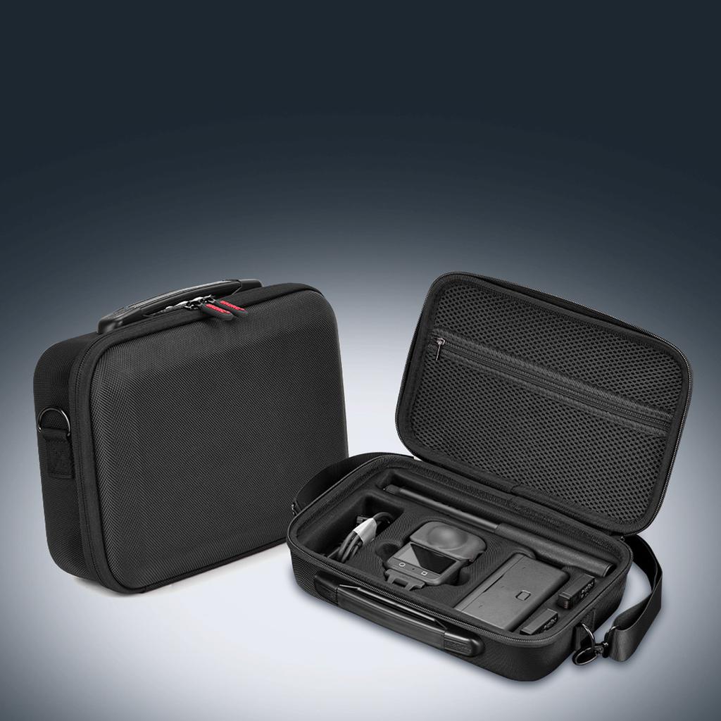 Lightweight Dustproof Camera Hard Carrying Case Exterior Soft Flannel Lining For 360 Action Camera Accessories
