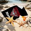 Custom Name Personalized Essendon Football Print Beach Towel, for Trip Camping Beach Party Home Decor, Birthday Gift for Family & Friends