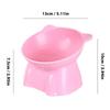 High Foot Pet Bowl Raised Tilted Cat Bowl Washable Plastic Combination Anti Tipping Drinking Water Non Slip for Cats Dogs