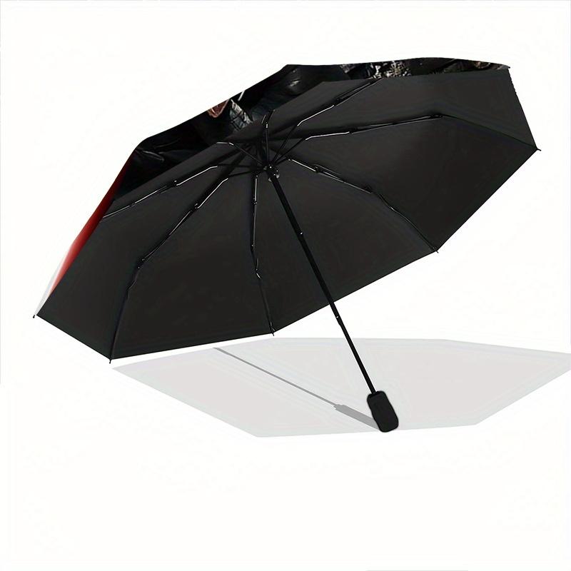 1pc Star Wars Darth Vader Iron Throne Cartoon Umbrella, Portable 3-Fold Compact Umbrella, Suitable for Camping, Hiking and Travel, Ideal Easter Birthd