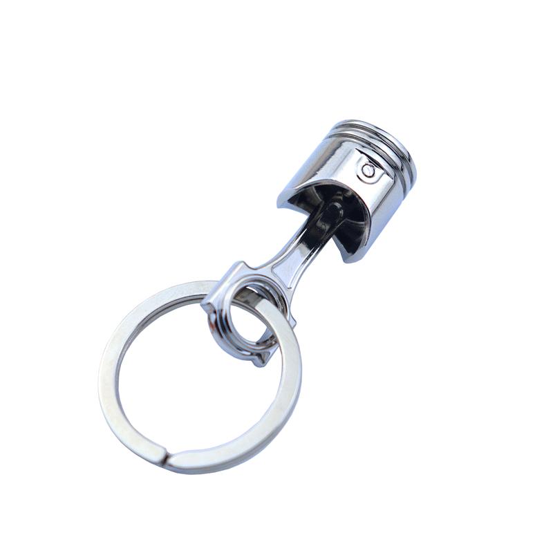 Porte-clés de voiture créatif avec levier de vitesse de turbine, moyeu de roue, disque de frein et pendentif amortisseur