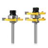Special 2-piece Woodworking Milling Cutter Set, Puzzle Cutter Floor Cutter Woodworking Cutter 2-piece Set Mortise Cutter