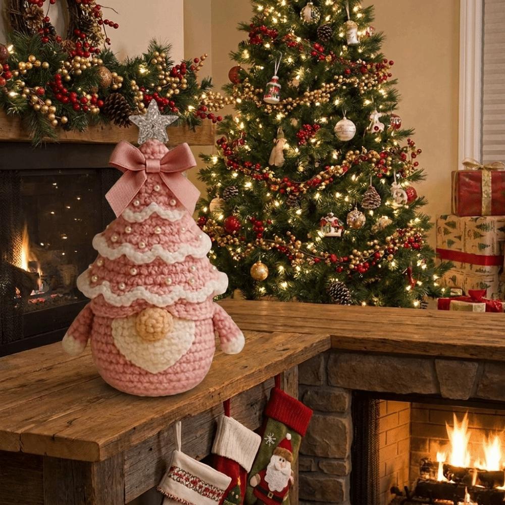 Cotton Yarns Crochet Christmas Tree Kit DIY Quilted Christmas Tree Kit Christmas Decorations