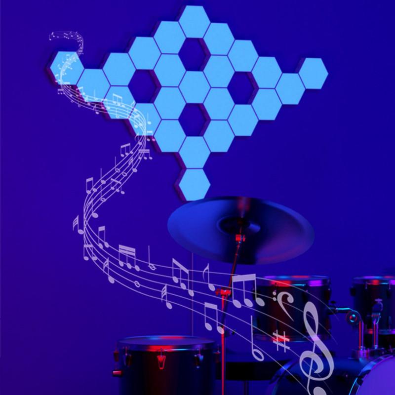 RGB Hexagonal Quantum Lamp Bedroom Decoration LED Honeycomb Light E-Sports Tantasy Atmosphere Lamp