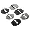 2Pcs Kit Car Decoration Car Door Lock Metal Buckle Car Door Buffer Pad Car Modification Accessories