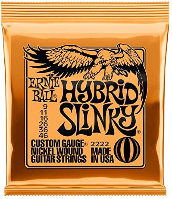 

[3 комплекта] ERNIE BALLErnie Ball 2222 [09-46] HYBRID SLINKY струны для электрогитары