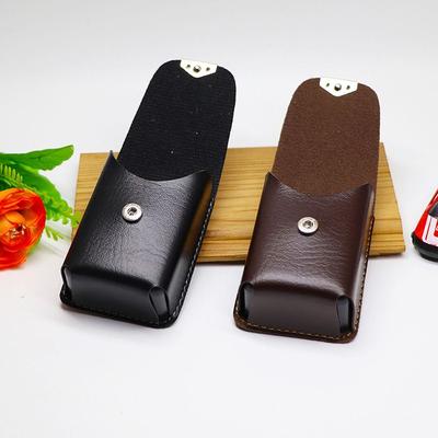 Leather Waistpack Glasses Box Presbyopic Glasses Case Fold Glasses Case Wearable Belt Glasses Case