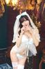 Clear Stone Cosplay June Bride Hello Kitty Doll Size M Women's Bride,
