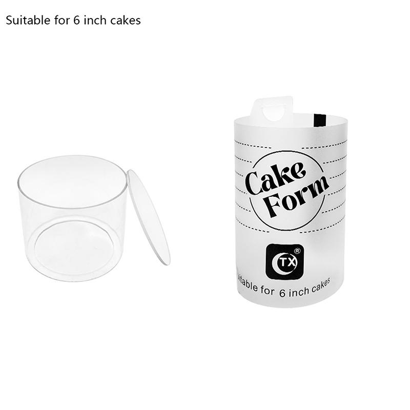 Állítható Kerek Tortagyűrű Forma Behúzható Mousse Torta Gyűrű Akril Kör Sütőgyűrű Torta Eszközök