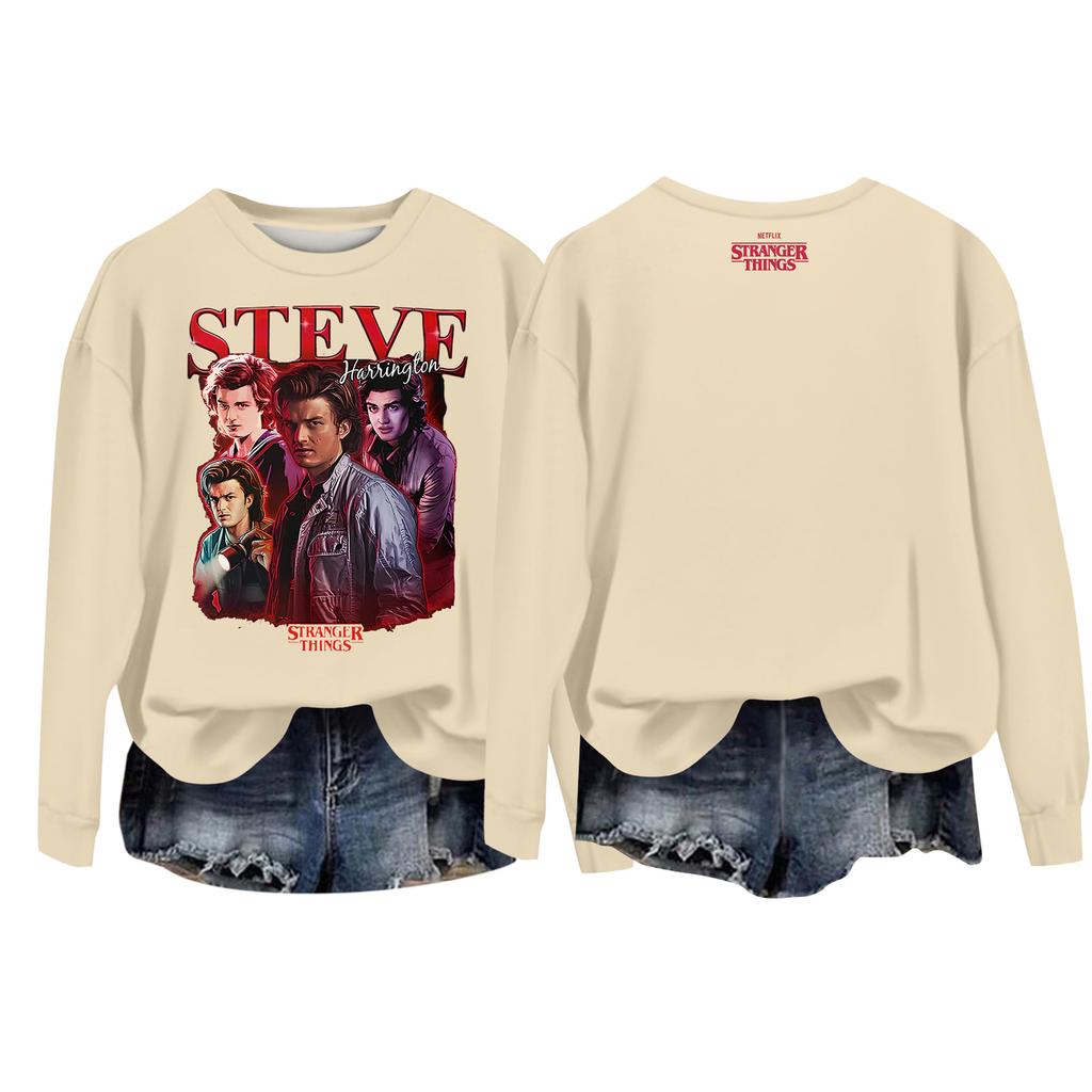 Women's Casual Round Neck Long Sleeve Valentine's Day Printed Pullover Top