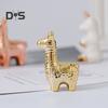 Mini Ceramic Animals Figurines Miniature Rabbit Cat Llama Pineapple Statue for Tabletop Mantel Desk Shelf Decor