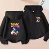 Kids Girls Boy 3-12 Yrs Zipper Style Cardigan Hot Sale Hoodie Sweatshirt Leisure Coat Sports Trend Top Anime Film Print Clothing
