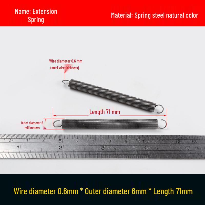 Stainless Steel Spring Hook for Microwave Oven Handle, Wire Diameter 0.6/0.7