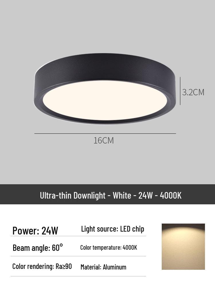 Surface Mounted Anti-Glare Round Downlight for Hallway or Foyer