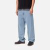 Carhartt WIP Carrot Pants With Tapered Cut Square Label Zipper Fly Straight Leg Jeans Men Pants Light-Blue I034237-01-12