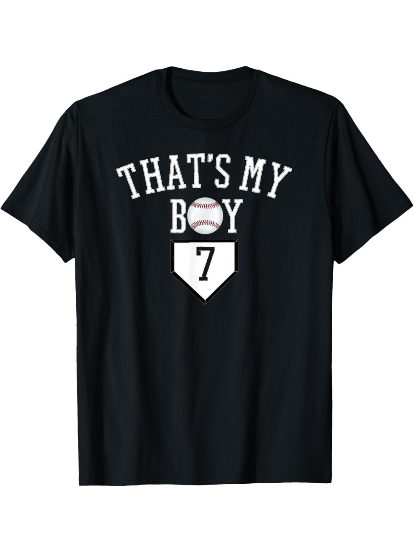 That s My #7 Baseball Number 7 Jersey Shirt - Number 7 Jersey Suitable for Dad & Mom XXL