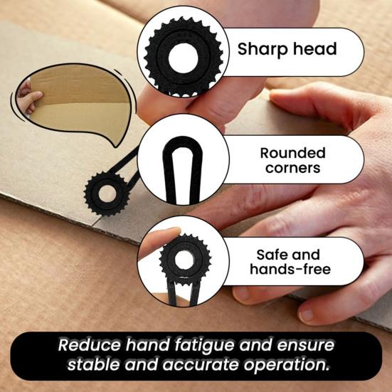 Cardboard Hole Punch Heavy Duty Plastic Handheld Cardboard Puncher Perforator Cutter Scoring Tool Portable