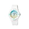 Casio Chip Casio Digital Watch, White, Sky Blue, Yellow, LRW-200H-2E2