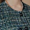 Maxza Glitter Mix Out Pocket No Collar Tweed Jacket Cd03qj300on