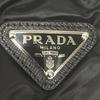 Prada 29B830 Black Triangle Plate Stand Collar Down Jacket Jacket 38 blackUsed