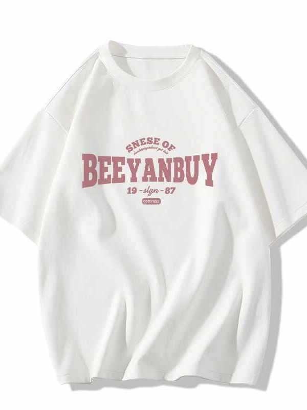 Unisex Pure Cotton Loose Fit Retro T-Shirt for Men, Women, and Plus-Size Chubby Individuals - Trendy Half Sleeve Couple Outfit.