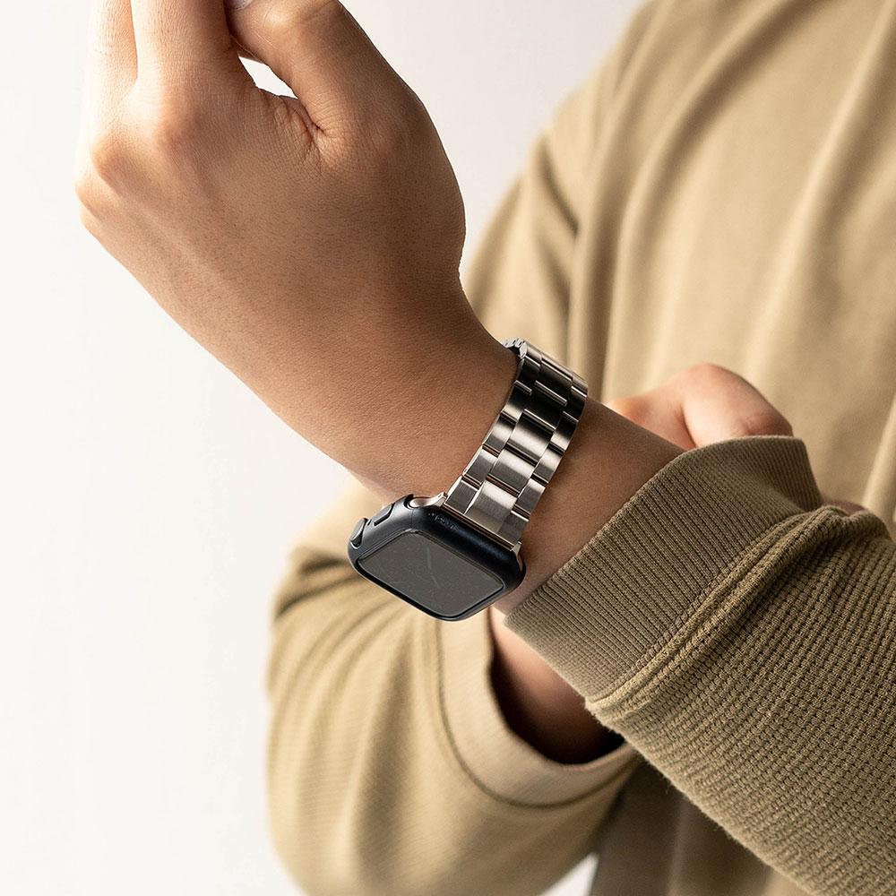 Lingke Smartwatch Compatible Strap Metal One Silver
