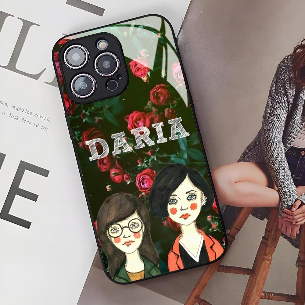 

Cute Cartoon DariaS Phone Case for Iphone 17 Air 16 15 14 12 11 13 Pro Max Mini Se Puls glass Cover iPhone 16 Pro