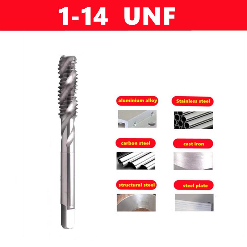 1pcs W6542 HSS American Spiral Groove Machine Tap UNC/UNF, Used for Stainless Steel Internal Thread Tapping and Drilling Tools