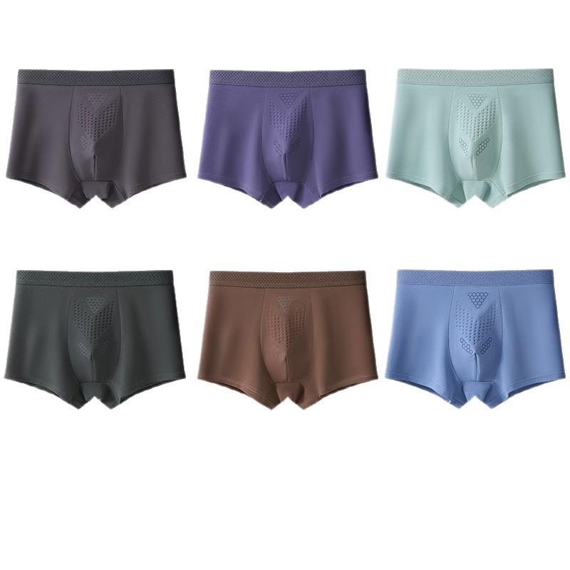 Men's Autumn and Winter Cordyceps Care Pure Cotton 10A Antibacterial Breathable Briefs