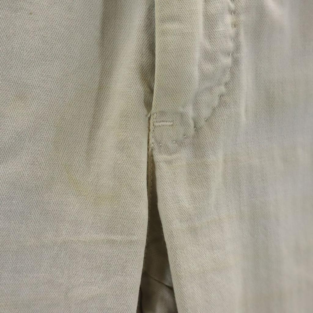 PT01 Herringbone Pattern Long Pants 44 Beige Men's Used