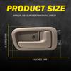 2X Interior Door Handle Trim Rear Left Right Beige For 2000-2006 Toyota Tundra K