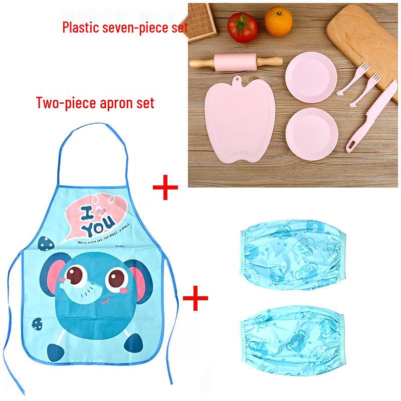 Safe Plastic Fruit Knife & Cutting Board Set for Kids