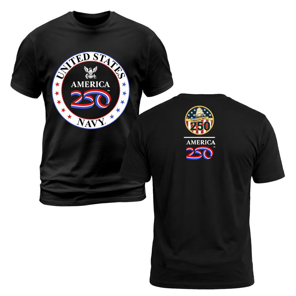 US Navy 250 Years 17762026 Shirt America Navy Anniversary Tee XXXXL