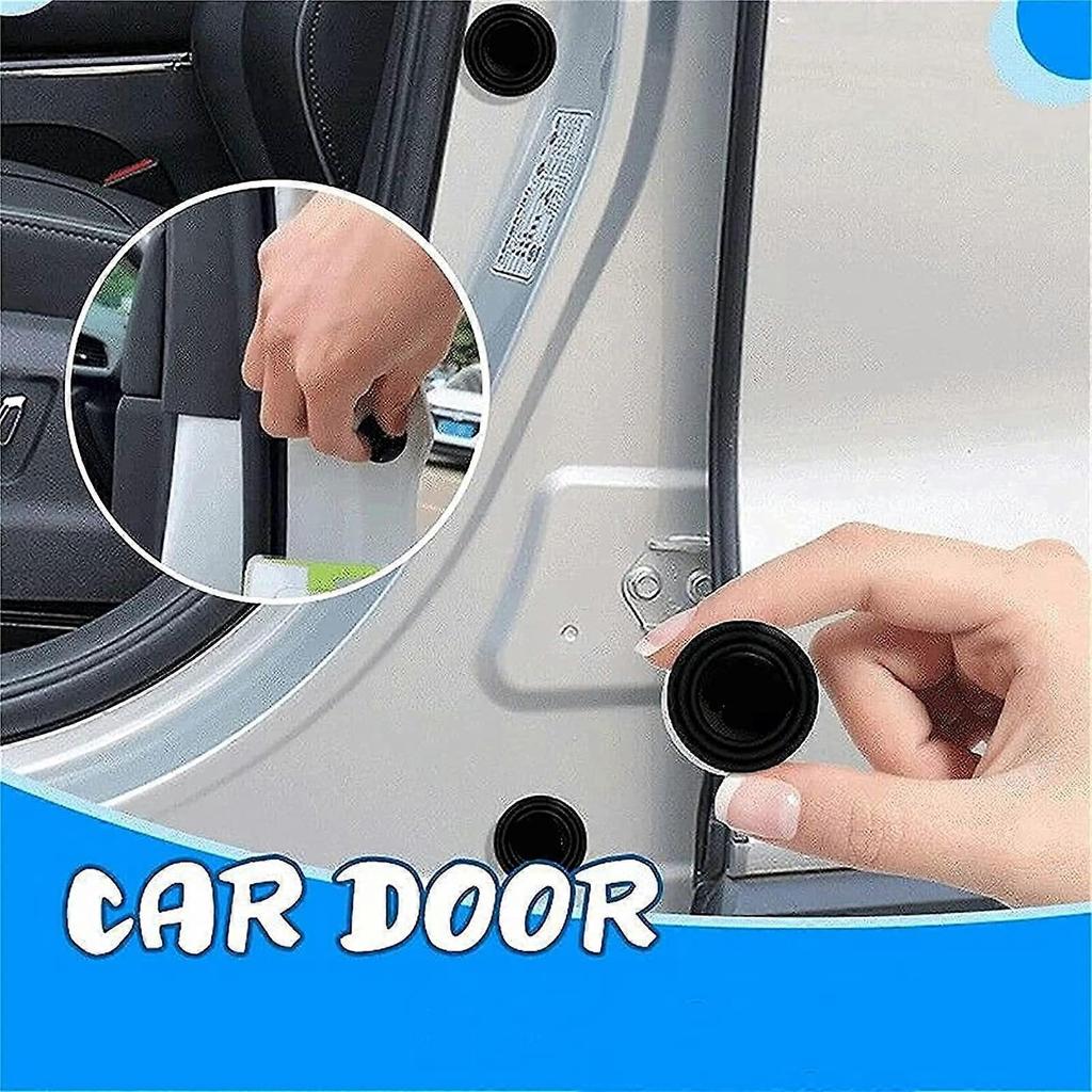 16Pcs Car Silicone Shock Absorber Gasket ,Universal Self-Adhesive Automobile Shock Absorber Silent Gaskets Door Bumper