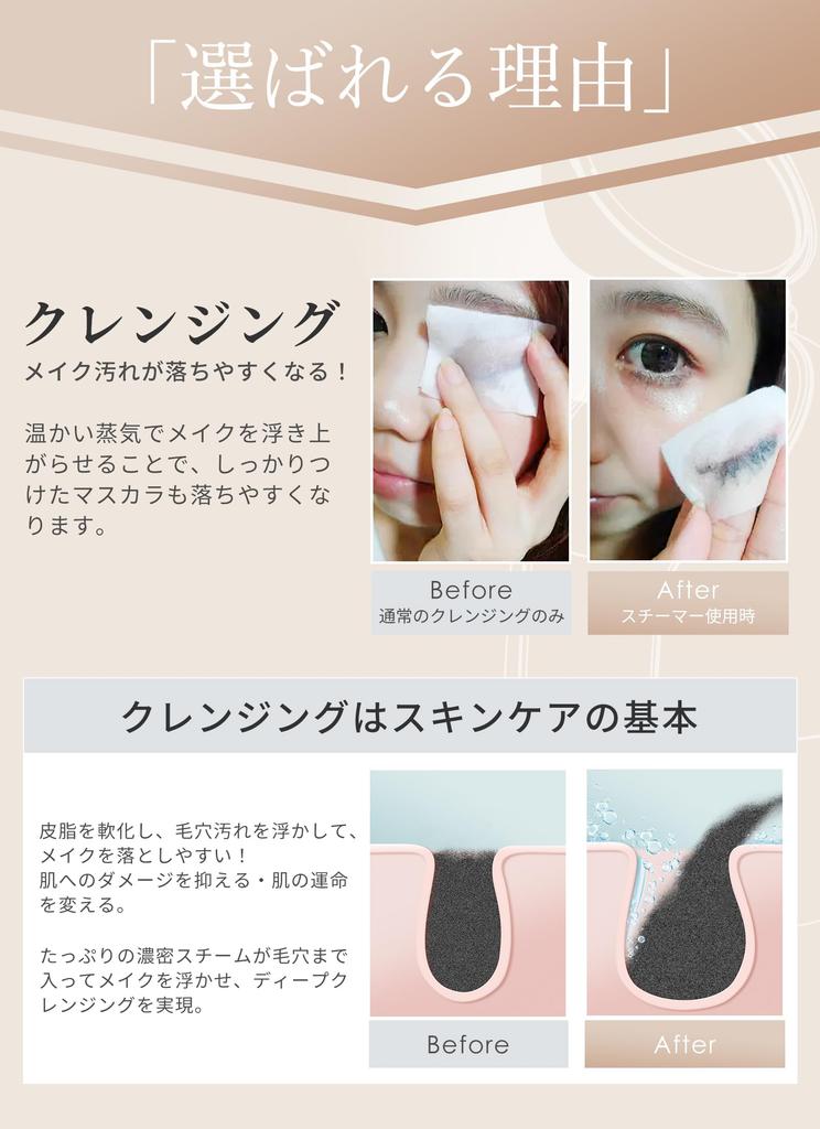 [Beauty Magazine's #1 Micro-Foam Steamer Facial Device] ANLAN Face Steamer, Facial Device, Dense Nano-Mist, Warm Care, Beauty, Moisturizing, Tap Water
